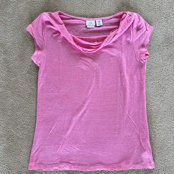 H by Halston linen T-shirt - Picture 1 of 4